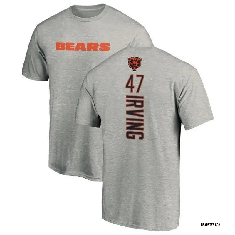 Isaiah Irving Chicago Bears Men's Pro Line Backer T-Shirt - Ash